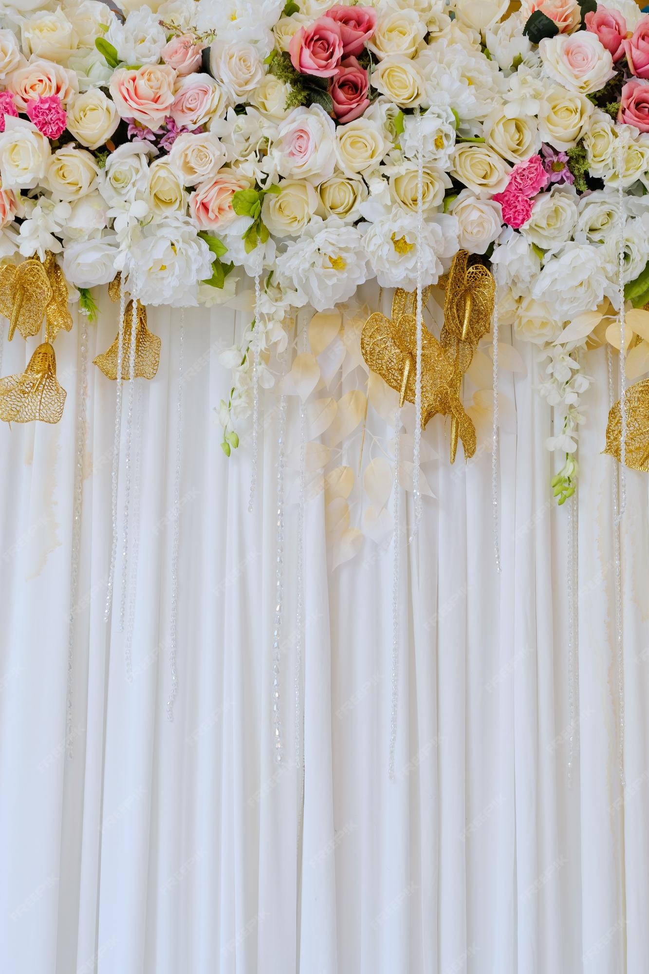 Premium Photo | Wedding decoration flower background colorful background  fresh rose