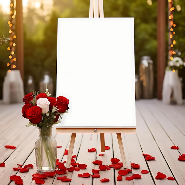 Foto decorazioni nuziali mockup rendere il vostro più splendido lusso e dolce