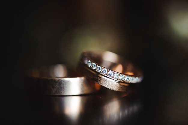 사진 결혼 세부 사항-결혼 반지를 상징으로