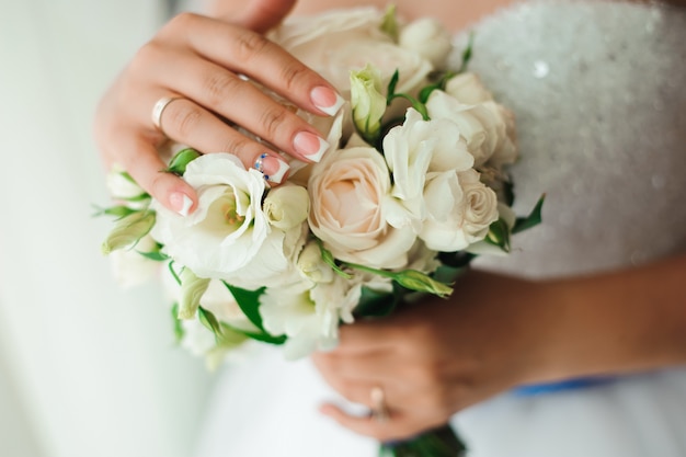 Wedding details - wedding rings as symbol of happiness