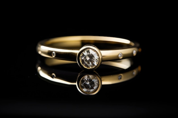 Foto fotografia di anelli di diamanti per matrimoni per eventi speciali ai