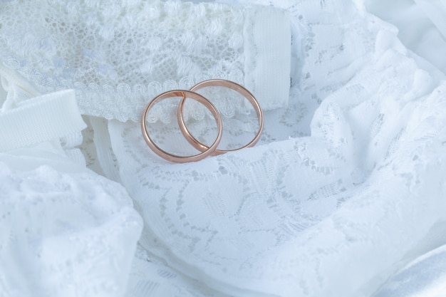 Wedding dress close up