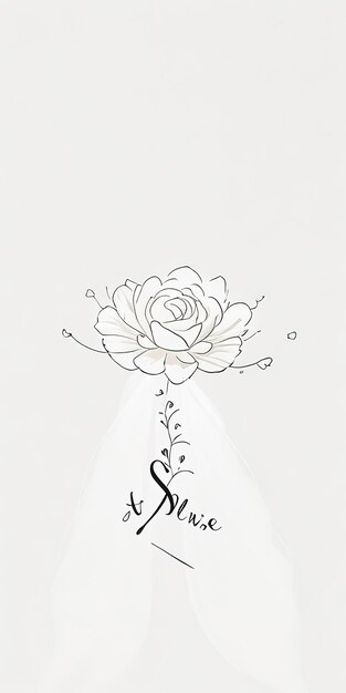 Foto l'eleganza del matrimonio logo dello sposo e della sposa