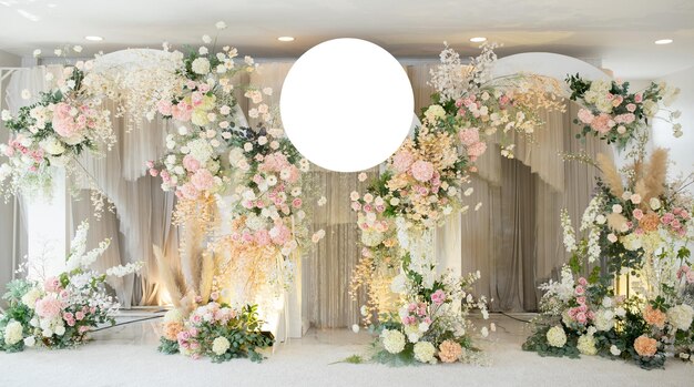 Wedding flower backdrop background colorful background fresh rose bunch of flower