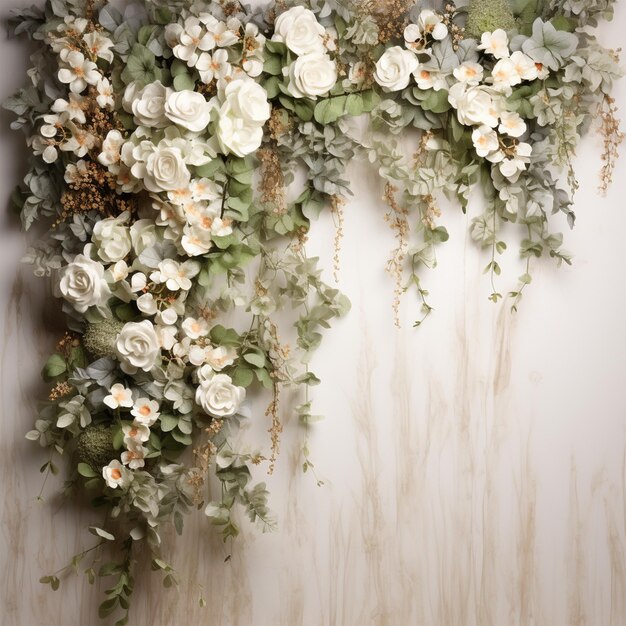 Wedding Flower Backdrop