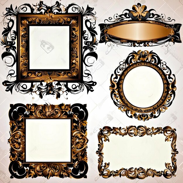 wedding frames vectors