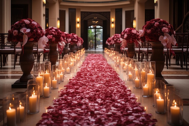 wedding hall aisle decorations inspiration ideas