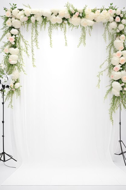 Wedding Indoor with White Background