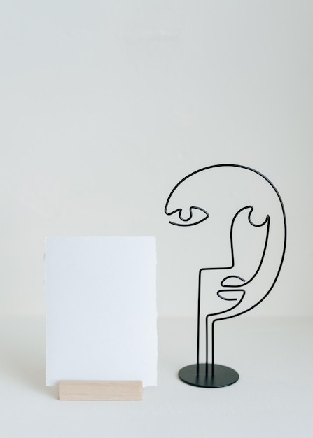 Макет свадебного приглашения, открытка с объявлением о рождении, вертикальная минималистская пустая карточка 5x7