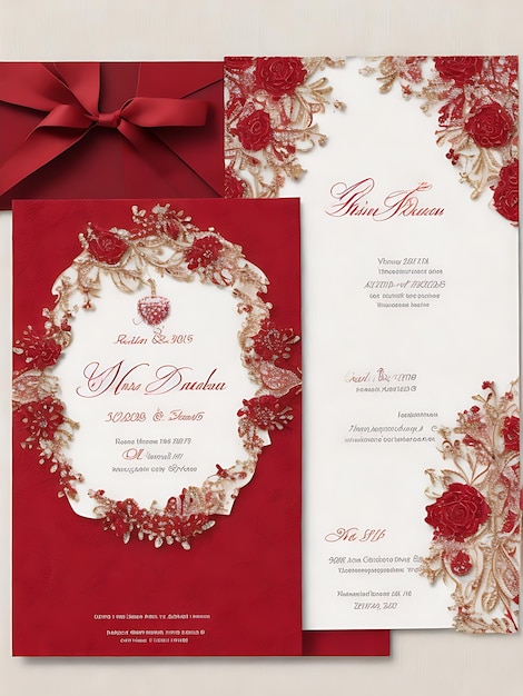 Wedding invitation card