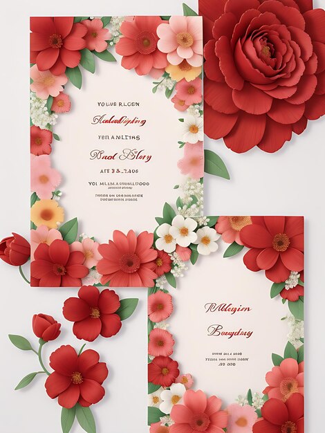 Photo wedding invitation card