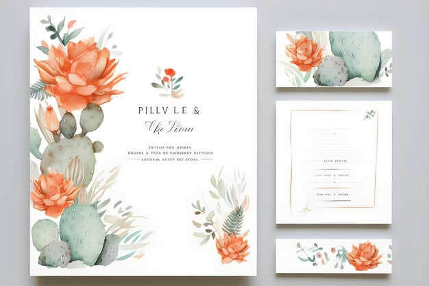 Photo a wedding invitation with flowers and a quote from the bride  the flower