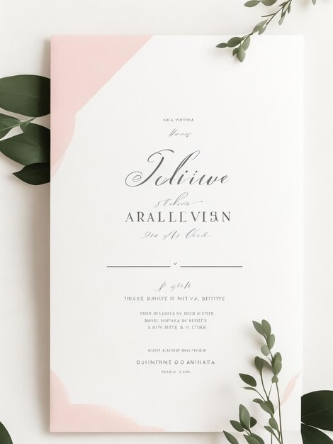 Photo wedding invitation