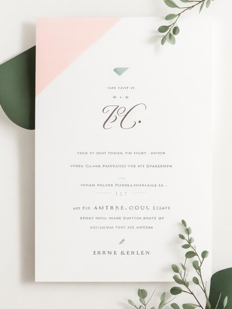 Photo wedding invitation