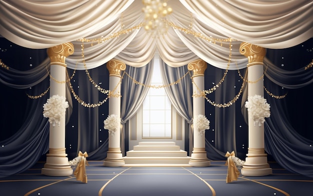 Wedding luxury background Illustration