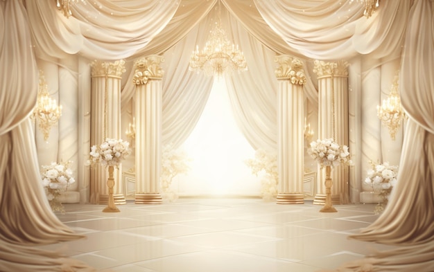 Wedding luxury background Illustration