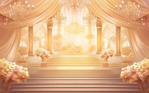 Wedding luxury background Illustration