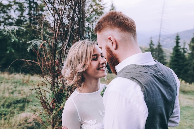 Wedding on mountains