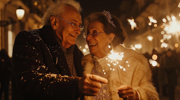 Photo wedding of pensioners senior elder marriage wedlock cute happy cheerful joyful couple woman man bride and groom old age together smiling dress suit love