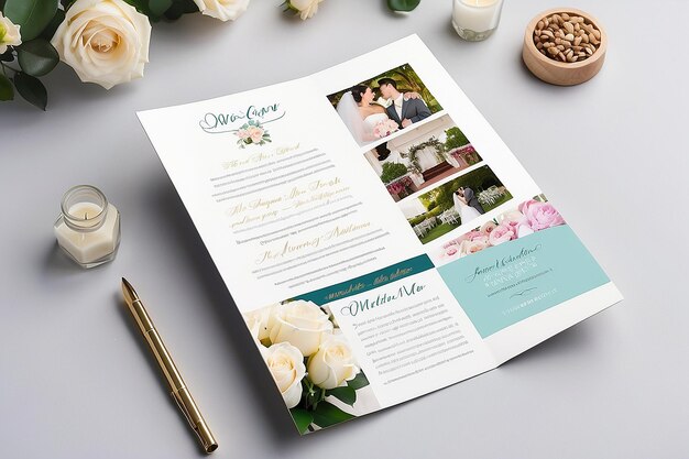 Photo wedding planning brochure