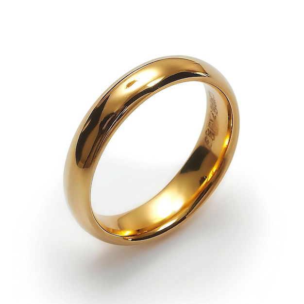 Wedding ring isolated on white background