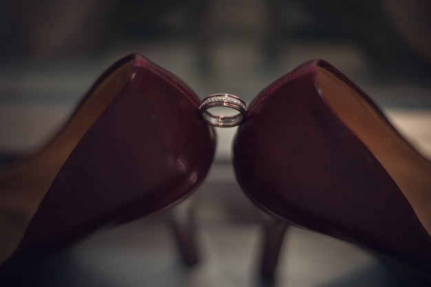 Wedding rings,vintage picture style