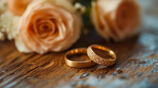 Photo wedding rings