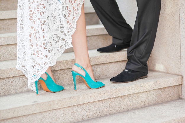Свадебные туфли жениха и невесты