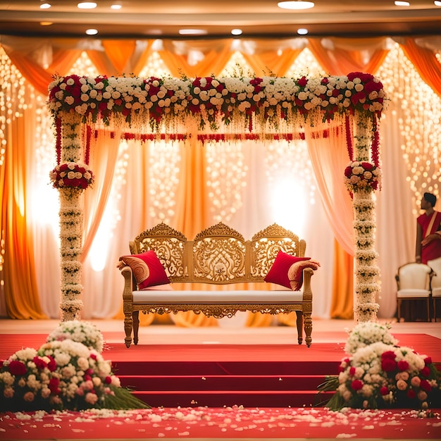 The Wedding Stage of Indian Marriage