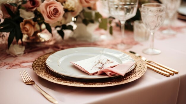 Photo wedding table setting