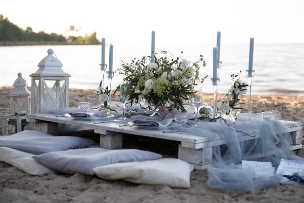結婚式のテーブル
