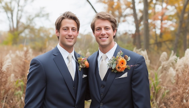 The wedding of two gay men