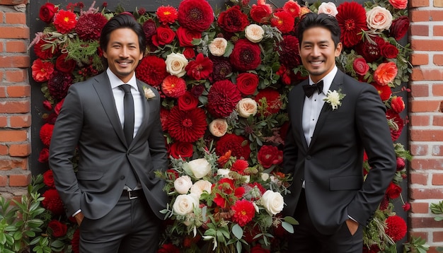 The wedding of two gay men