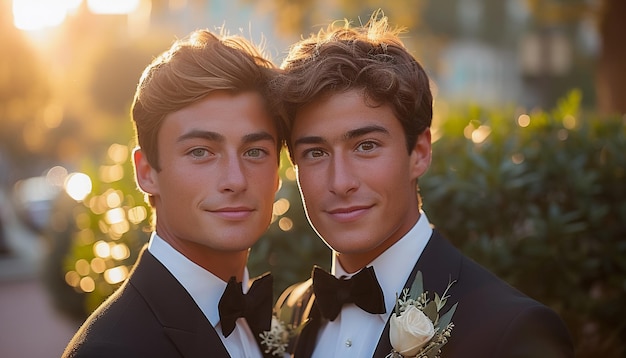 The wedding of two gay men