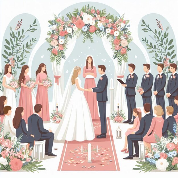 Wedding vectors and illustrations