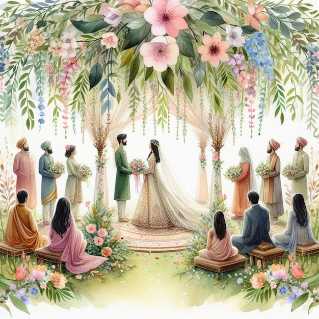 Photo weddings illustration