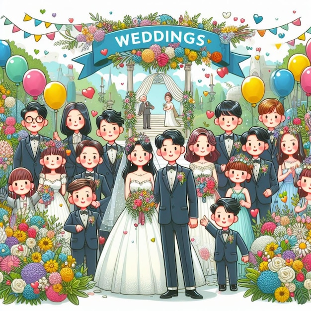 Photo weddings illustration