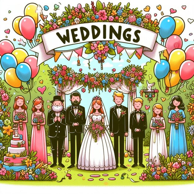 Photo weddings illustration