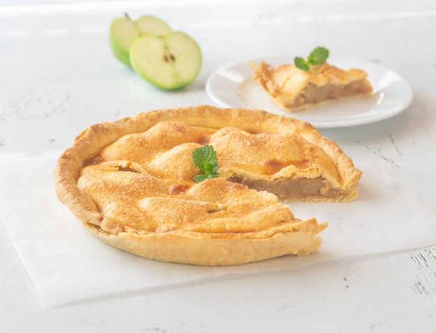 Wedge of apple pie