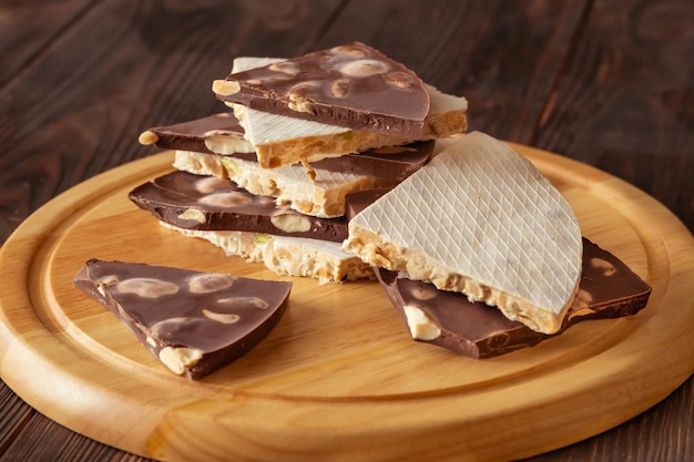 Wedges of turron