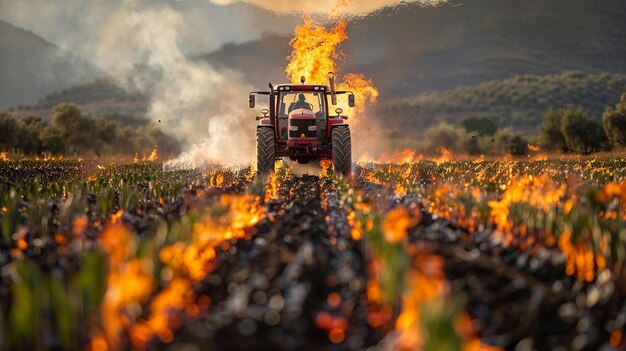 Foto agricoltori che utilizzano la carta da parati per la gestione delle erbacce