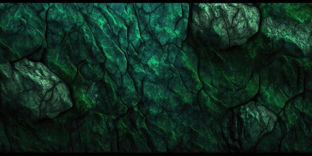 Weelderige Forest Green Stone Texture Achtergrond voor NaturalThemed Designs