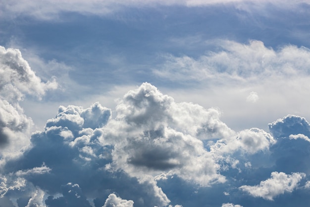 Weergave van bewolkt in de lucht.