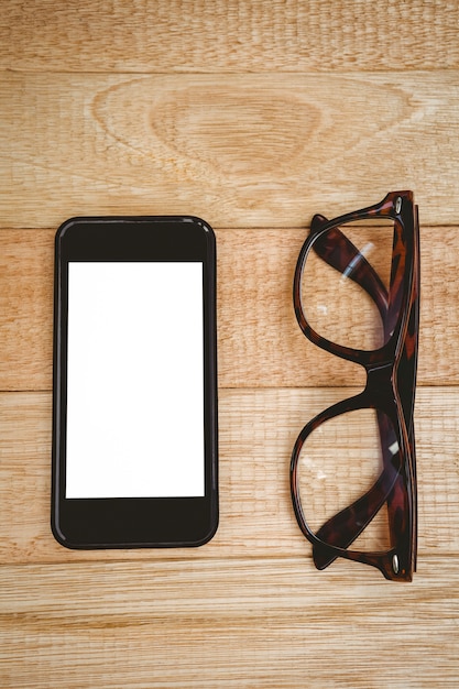 Weergave van bril en een smartphone