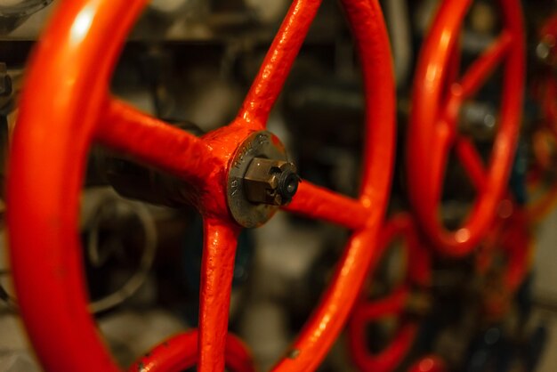 Weergave van de onderzeeër binnen kleppen pijpen apparaten