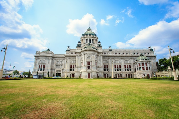 Weergave van Dusit Palace in Bangkok, Thailand Koning paleis