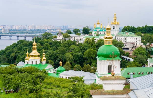 Weergave van Kiev Pechersk Lavra, het orthodoxe klooster opgenomen in de lijst. Oekraïne