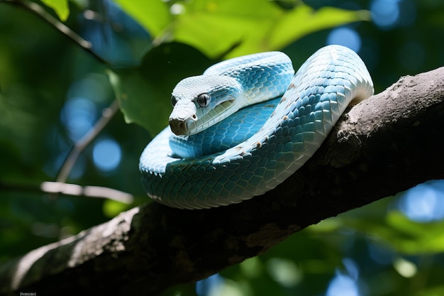Weergave van slang in de natuur