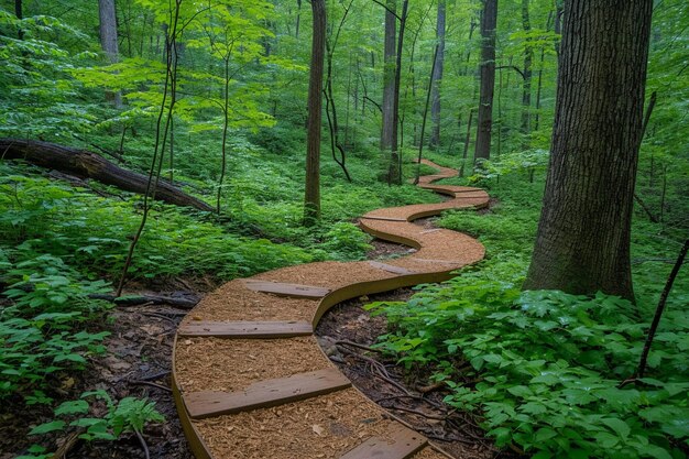 Weg door het bos