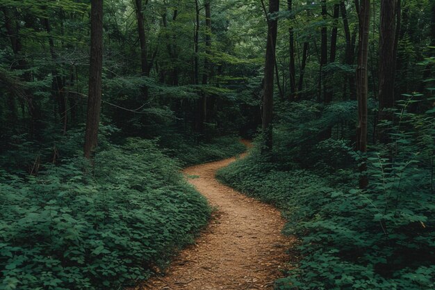 Weg door het bos